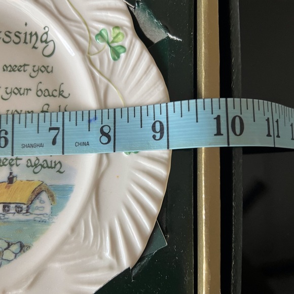 Authentic Belleek Irish Blessing Plate - Picture 8 of 8